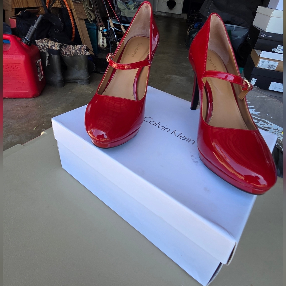 Calvin Klein Women's Red Heels